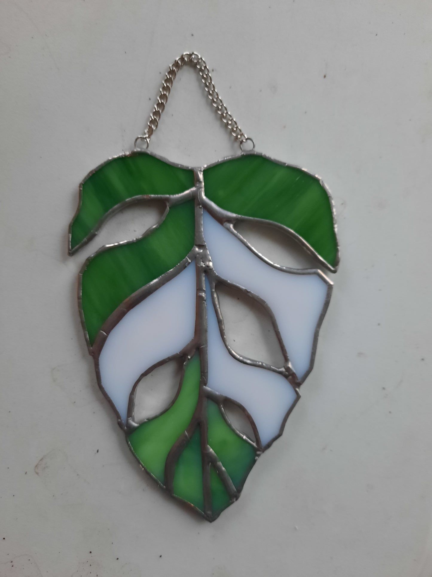 Swiss Cheese Leaf Suncatchers